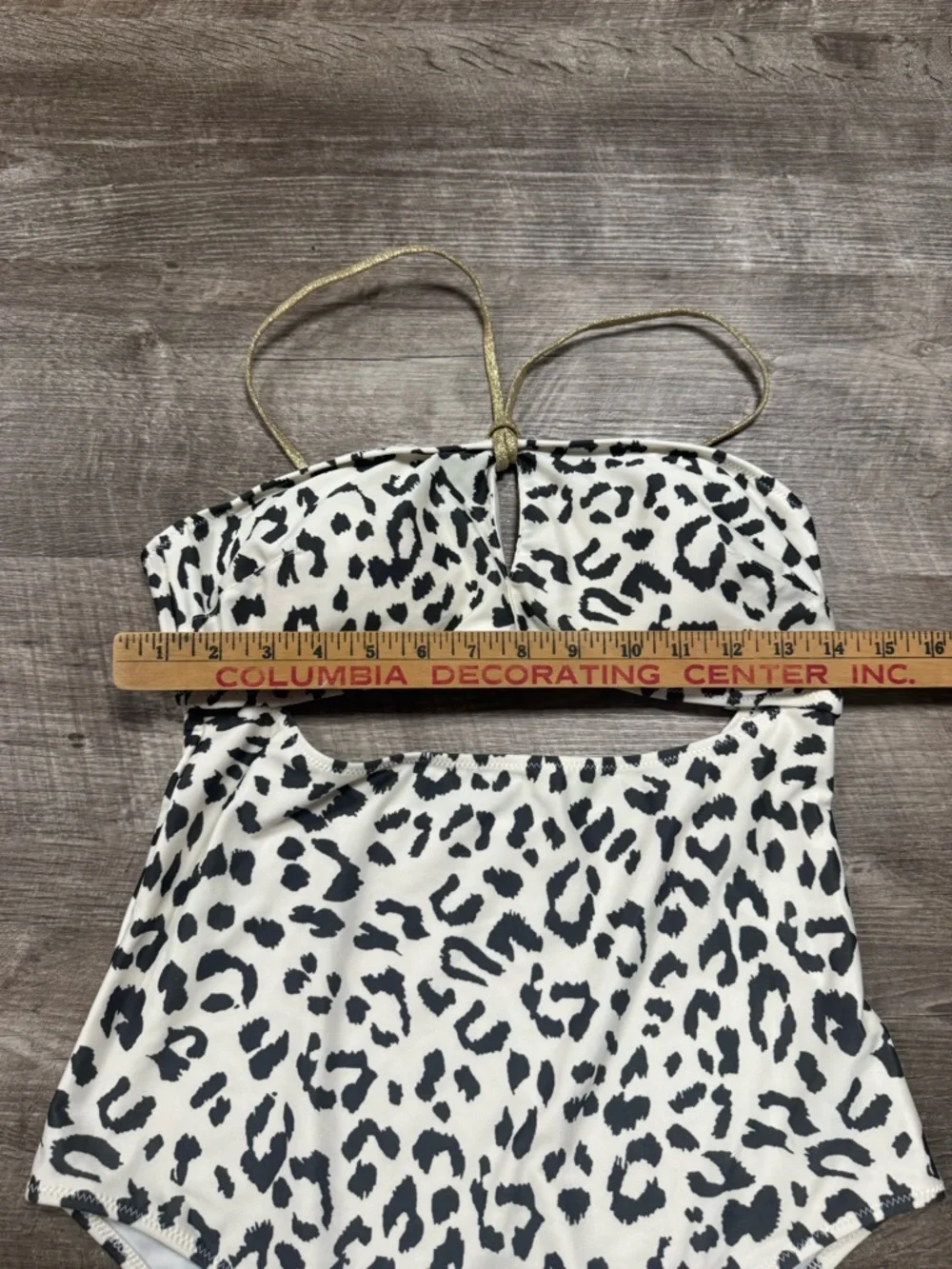 Aerie Animal Print One Piece Cheeky Bathing Suit Size Large